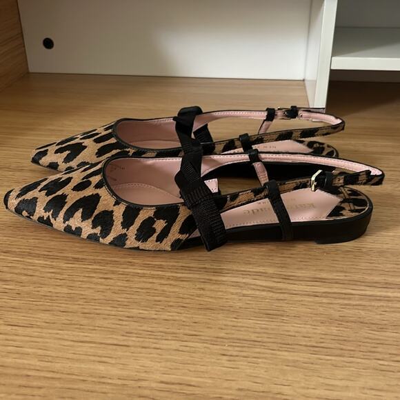 Kate Spade Womens Maritza Pointed Toe Calf Hair Slingback Flats Size 6.5 - Picture 5 of 13